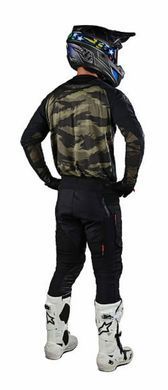 Мото Джерсі TLD Scout SE Jersey SYSTEMS BRUSHED CAMO BLk/MILITARY GREEN L