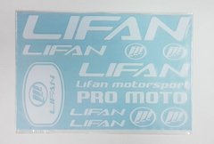 Наклейка лист Lifan під оригінал біла