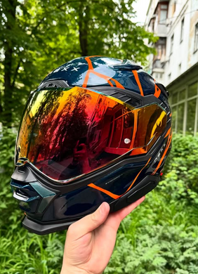 Мотошолом Nexx X.WST3 B-SIDE BLUE TEAL.ORANGE L