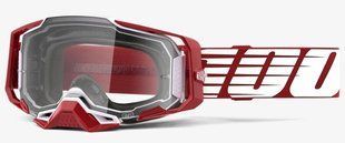 Маска кросова 100% ARMEGA Goggle Oversized Deep Red - Clear Lens, Clear Lens