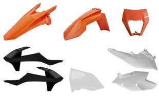 Пластик Polisport ENDURO kit - KTM (17-) Orange/White KTM