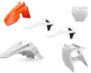Пластик Polisport MX kit - KTM 65 (16-) Orange/White KTM Mini