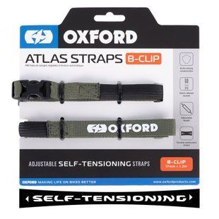 Ремені багажні Oxford Atlas B-Clip 17mm x 1.2M Lichen (Pair)