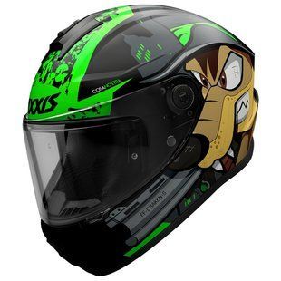 Мотошолом AXXIS DRAKEN Cosa Nostra B6 Gloss Green XS