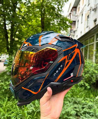 Мотошолом Nexx X.WST3 B-SIDE BLUE TEAL.ORANGE L