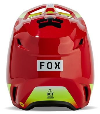 Мотошолом FOX YTH V1 BALLAST HELMET Flo Red YL