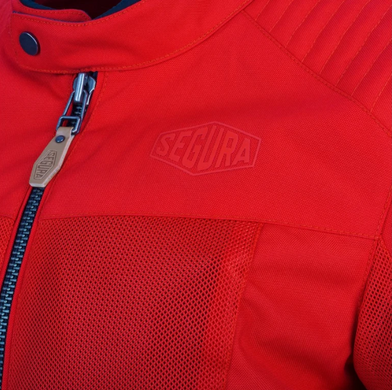 Мотокуртка SEGURA текстиль LADY DIKINSON red T0