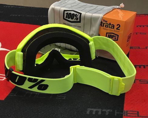 Мотоочки 100% STRATA Goggle II Yellow - Clear Lens
