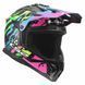 Мотошолом LS2 MX708 Fast 2 GROTESK Blue Pink Green L