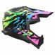 Мотошолом LS2 MX708 Fast 2 GROTESK Blue Pink Green L