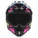 Мотошолом LS2 MX708 Fast 2 GROTESK Blue Pink Green L
