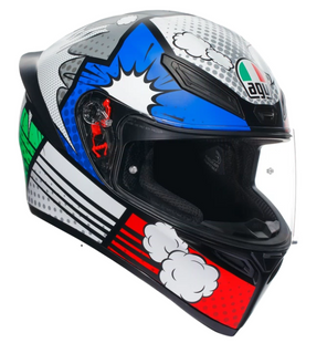 Мотошолом AGV K1 S E2206 BANG matt Italy/blue M