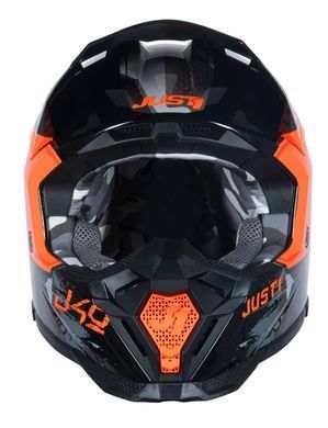 Мотошлем Just1 J40 Shooter Camo Orange Black