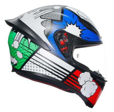 Мотошлем AGV K1 S E2206 BANG matt Italy/blue M