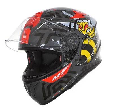 Мотошлем MT TARGO BEE B5 Gloss Fluor Red XXL