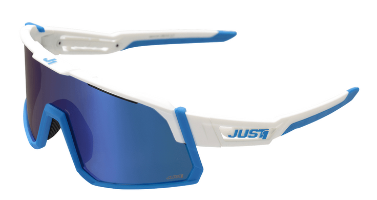 Очки Just1 Sniper White-Blue With Blue Mirror Lens