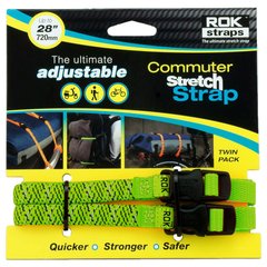 Ремені для багажу Oxford Rok Straps LD 12mm Adj Green reflective