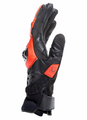 Мотоперчатки Dainese CARBON 4 SHORT Leather Black Red XL