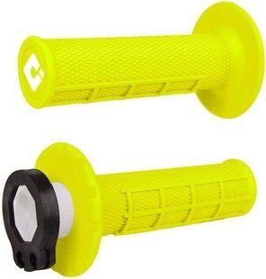 Мото гріпси ODI HALF-WAFFLE MX V2 Lock-On FLO-Yellow