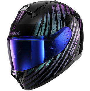 Мотошолом SHARK RIDILL 2 ASSYA black blue purple L