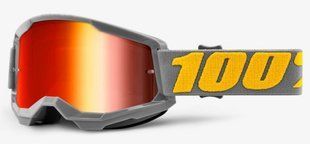 Маска кросова 100% STRATA 2 Goggle Izipizi - Mirror Red Lens, Mirror Lens