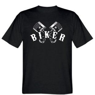 Мотофутболка Biker Black White S