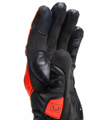 Мотоперчатки Dainese CARBON 4 SHORT Leather Black Red XL