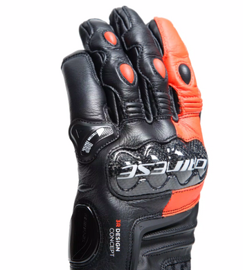 Мотоперчатки Dainese CARBON 4 SHORT Leather Black Red XL