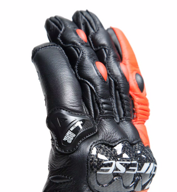 Мотоперчатки Dainese CARBON 4 SHORT Leather Black Red XL
