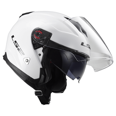 Мотошолом LS2 OF521 Infinity Gloss White L