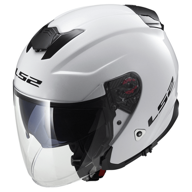 Мотошолом LS2 OF521 Infinity Gloss White L