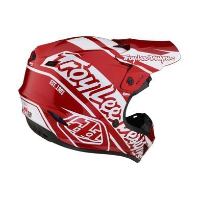 Мотошолом TLD GP HELMET SLICE RED/ WHITE XL