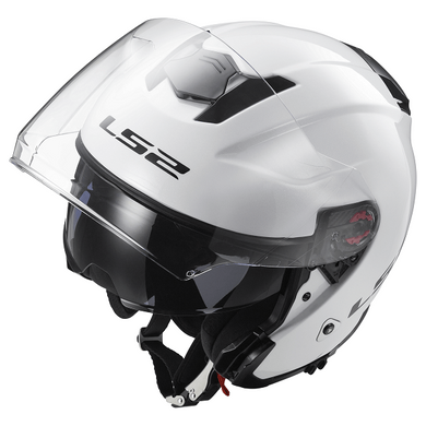 Мотошолом LS2 OF521 Infinity Gloss White L