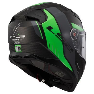 Мотошлем LS2 FF811 Vector 2 C Grid Matt Fluo Green