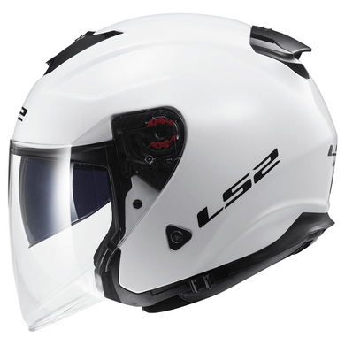 Мотошолом LS2 OF521 Infinity Gloss White L