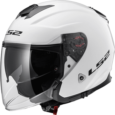 Мотошолом LS2 OF521 Infinity Gloss White L
