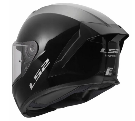 Мотошолом LS2 FF820 Rapid 3 Solid Gloss Black M