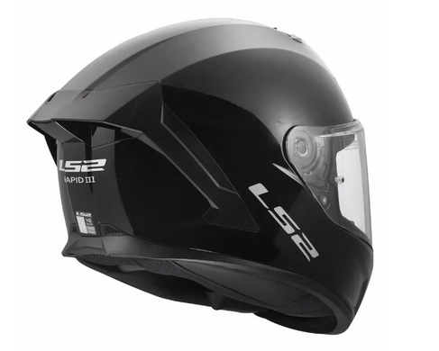 Мотошолом LS2 FF820 Rapid 3 Solid Gloss Black M