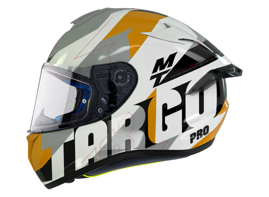 Мотошлем MT TARGO PRO Biger A3 Gloss Pearl Yellow XL