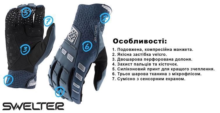 Рукавички TLD Swelter Glove Black L